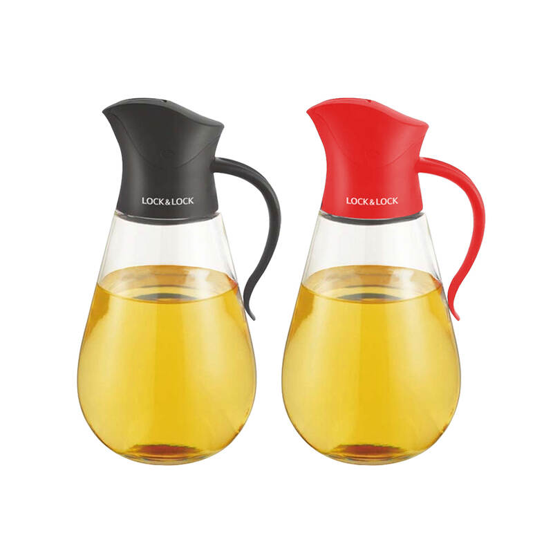 Bình Đựng Dầu Với Nắp Mở Tự Động LocknLock 550Ml - 2 Màu (Đen. Đỏ) - CKO101 image number null